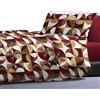 Riad Arredo Set Copripiumino 100% Cotone Morbido Mano Delicata - Parure Sacco Piumino con Federe Made in Italy (Kuad Burgundy,Singolo 150x250 cm + 1 Federa 52x82)
