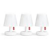Fatboy® Edison the Mini | Piccola Lampada da Tavolo Bianca | Mini lampadine LED ricaricabili | Set di lampade da tavolo per interni ed esterni |