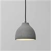 Kosilum - Lampadario a sospensione Exo, IP20, colore: Grigio cemento Compatibile con A, B, C, D, E, 220/230 V, 50/60Hz, 1 x Max 60 W.