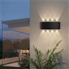 YBIOK Lampada Da Parete A LED Up Down, CRI 90+, Impermeabile IP65, Per Esterni Commerciali, Lampada Da Portico Moderna, Apparecchi Di Illuminazione Da Parete Per Esterni In Alluminio, Luci Calde