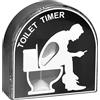 VOSSOT Clessidra da 5 minuti, timer creativo per toilette, per bambini, per la casa, per uomini, mariti, papà, da regalare alla festa del papà/compleanno, nero