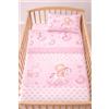 Corredocasa Completo Lenzuola Neonato Letto per Culla Stampato Made in Italy Disegni Assortiti Disponibile in Diversi Materiali Cotone Flanella (Rosa, Cotone)