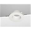 NOBILE ILLUMINAZIONE INCASSO TONDO A SCOMPARSA TOTALE INSTALLAZIONE IN SOFFITTO DI CARTONGESSO CORPO GESSO TONDO GU10 9093
