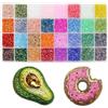 EuTengHao Kit di perline tubolari 3 mm in vetro per la creazione di gioielli, ricami e decorazioni per la casa (32 colori vivaci, 19200 pezzi)