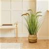 BLAINE Piante Finte da Interno Graminacea Pennisetum 90 cm Aspetto Iperrealistico per Decorazione Casa e Ufficio Senza Manutenzione
