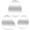 ATMOSPHERA CREATEUR D'INTERIEUR - Set di 3 specchi organici LIDA l32 44,5 47cm Oro