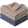 Artoid Mode Set di 4 strofinacci in 100% cotone, 34 x 34 cm, lavabili e assorbenti