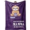 Niyewsor Regalo Mamma Compleanno, Flanella Coperta per Mamma 130 x 150cm, Viola | Regalo Mamma Compleanno, Regali Festa della Mamma Natale per la Mamma da Figlia e Figlio
