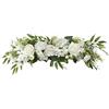 MISNODE Fiori per arco nuziale da 65 cm, ghirlanda di fiori di peonia artificiale, ghirlande floreali di rose in seta finta con foglie, ghirlanda primaverile per decorazione architrave porta