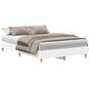 vidaXL Giroletto Senza Materasso Bianco 140x190 cm Legno Multistrato, mobili per Camera da Letto, Base del Letto, Letto Matrimoniale, Letto