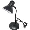 Gloriashoponline LAMPADA LUMETTO DA TAVOLO SCRIVANIA SNODABILE LUME PORTA LAMPADINA E27 NERO
