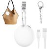 Erconsso Luce LED per borsetta, lampada a LED per borsa, tattili appendibili, sensore ricaricabile, portachiavi, per camera da, casa, inverno, comodino, scrivania