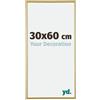 yd. Your Decoration - Cornice portafoto 30 x 60 cm, in plastica, con vetro acrilico, antiriflesso, 30 x 60 cm, colore: oro