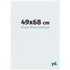 yd. Your Decoration - Cornice Puzzle 49x68 - Bianco Lucente - Cornice Puzzle 500-1000 pezzi - Plastica Cornice portafoto - Annecy