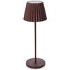 Bizzotto Lampada da Tavolo a LED con Batteria Ricaricabile USB, Lampada da Esterno Interno Artika (Marrone)