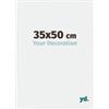 yd. yd Cornici per foto 35 x 50 cm - Cornice in plastica con vetro acrilico - Qualità eccellente - Vetro bianco lucido resistente ai raggi UV - Antiriflesso - Annecy