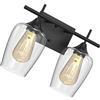 DIYEAH Lampada Da Parete Retrò Parete Specchio Bagno Lampade Per Bagno Luce a Muro Luci Per Lo Specchio Di Vanità Lampadario Ferro Battuto Nero