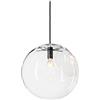 MZStech - Classico a forma di palla di vetro appeso brillante creativo singolo helles principale lampade in vetro della tinta Retro (30cm)