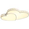 Lan-shop Plafoniera in cristallo a forma di cuore 2 anelli a cuore LED Lampadario di cristallo moderno da incasso plafoniera for soggiorno camera da letto studio ristorante portico ，Lampade a sospensione