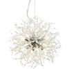 EFPD Lampadario fuochi d'artificio, lampadario in cristallo G9, utilizzato per l'illuminazione di camera da letto, sala da pranzo, soggiorno e isola cucina (Argento Lampadario 8T)