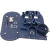 ZHANTAI Set di borse in pelle fai da te, kit per realizzare borse a tracolla in tessuto set di borse in pelle con accessori hardware per zaino fai da te borsa a mano (colore: blu)