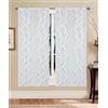 GBiancheria Tende a pannello Madrid 60 cm - coppia tende semitrasparenti in jacquard moderne ed eleganti, disponibili in vari colori, facili da lavare e subito pronte da appendere (Grigio, 60x150 cm)