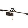 WRMING 7W LED Vintage Lampada da Specchio Bagno con Interruttore Ottone Lampada da Bagno Orientabile 35cm 560LM Impermeabile Luce Specchio Lampada da Parete a Specchio Luce per Trucco 4000K,Nero
