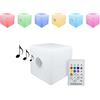 La Vida en Led Cubo a LED, 30 x 30 cm, RGB, Ricaricabile, Musica, Altoparlanti e Bluetooth