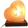 Generico Lampada di sale himalayano a forma di cuore
