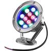 JOUFNING Faretto Subacquei - Luce Da Immersione A LED, Luci Da Laghetto Subacquee A LED 12V, Faretto A Led Impermeabile IP68, Luce Orizzontale A 180° Regolabile, Per Giardino, Fontana ( Color : RGB , Size : 9W