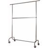 CENTRO NEGOZI RETAIL AND OFFICE SOLUTION Stender con Ruote Doppia Appenderia/ cm150x200h con Prolunghe Laterali Estensibili/Guardaroba e Negozi / Offerta