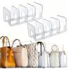 Generic 2 Pezzi Organizer Armadio, Porta Borse Da Armadio Divisori Per Ripiani Trasparenti A 4 Slot Organizzatore Per Borse Per Camera Da Letto, Cucina, Scaffali, Stoccaggio E Organizzazione