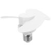 Cabilock Ventilatore A Vite: E27 Ventilatore A Soffitto Silenzioso Con Attacco A Vite Per Camera Da Letto E Soggiorno, Bianco, 14 Cm