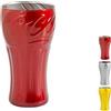 Pasabahce 2931900, Coca Cola Bicchiere Colori Assortiti, Oro, Rosso e Silver, cl37
