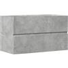 vidaXL Armadietto sospeso per bagno, 80x38,5x45 cm, legno ingegnerizzato, montaggio a parete, contenitore per articoli da toeletta