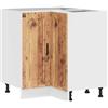 vidaXL Base ad Angolo Cucina Porto Legno Antico in Legno Multistrato, Mobile Base angolare, unità Base angolare Cucina, Armadio Inferiore angolare
