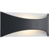 Lindby Applique LED da esterni (Moderno) colore Nero, in Alluminio lampadina inclusa applique lampada outdoor per facciata/parete terrazzo e
