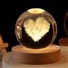 YuchiFa Sfera Happyhaves, Sfera luminosa Happyhaves, Sfere stellari rilassanti Happyhaves La galassia, Saturno e Luna, Luce notturna con sfera di cristallo del sistema solare 3D (#16,6cm/2.4in)