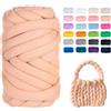 SDNAM Filato Gigante 250g Cotone Grosso Tubolare a Mano Gomitolo di Filato Chunky Yarn per Borse Coperte Cestini Nidi di Animali Domestici Artigianato Fai-da-Te (Color : 9@, Size : 2 Roll(500g))