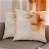 PETTI Artigiani Italiani - Coppia di Federe Cuscino 45x45 cm in Microfibra, Cuscini Arredo Camera da Letto, Divano, Salotto, Set 2 Fodere Copricuscino, Federa Floreale 29, 100% Made in Italy
