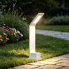 Mai & Mai Lampione da Giardino 3000K, Luminoso da Giardino IP65 Paletti Esterni Led 12.8X9.8x40.8cm in Alluminio per Giardini, Parchi, Aree Residenziali e Ingressi Pfadfinder, Sabbia bianco
