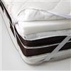Generico Topper Sfoderabile in Memory Foam con Tessuto Lino, 160x190 cm, Altezza 5 cm, Matrimoniale