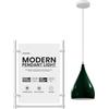 LEDSone Modern Industrial Teardrop Hanging Ceiling Light Pendant Lamp, Eyeball Design Modern Light Shades E27 UK Lamp Fixture (Verde)