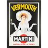 Wallazz Cornice Portafoto in Legno Pregiato con stampa poster Vermouth Martini Vintage, Retrò - Made in Italy - Vetro Sintetico Infrangibile Crilex - Design Italiano e Qualità Artigianale, 35x50 Nero
