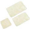 WohnDirect Tappeti Bagno Beige Set 3 - Tre tappetini da Bagno 45x45-50x80-60x100cm - Antiscivolo + Lavabile - tappeti Bagno 3 Pezzi