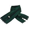 JYC CREATIVE 10 Chiusure Lampo in Nylon, 24 Colori e Misure, Cerniera per Cucire, Chiusure Lampo per Cucire su Vestiti, Tessuti, Chiusuri Lampo al Metro n.3, 10 x 30 cm, verde 138