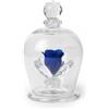 DC DEBORA CARLUCCI Debora Carlucci Rosa Stabilizzata in Campana di Vetro con 3 Petali - Fiore Eterno in Vetro Cristallo, Idea Regalo Elegante, Bomboniera di Lusso, Made in Italy - 10x6 cm (Blu)