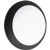 Generico FUMAGALLI UMBERTA PLAFONIERA CIRCOLARE DA ESTERNO IP66 NERA PER LAMPADINE CON DOPPIO ATTACCO E27 CON FUNZIONE CCT 3 IN 1CAMBIA COLORE