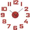 PRIM Veneer Colorino Orologio Da Parete Fai Da Te In Legno, Prodotto In UE, Decorazione Da Parete, Diametro 600-1000 mm, Numeri 3D, Grande, XXL