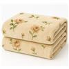 Corredocasa Plaid in Pile Ultra Morbido e Soffice con Elegante Trama Scozzese Made in Italy - Leggero e Confortevole - Perfetto per Divano, Letto (Fiori Beige, Matrimoniale 210x240)